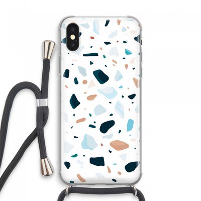 Terrazzo N°13: iPhone XS Max Transparant Hoesje met koord