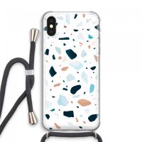 Terrazzo N°13: iPhone XS Max Transparant Hoesje met koord