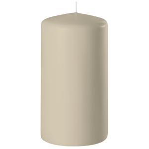 Enlightening Candles Cilinder/stompkaars - beige - D6 x H15 cm - 58 branduur