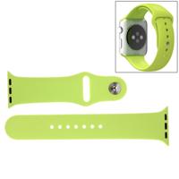 For Apple Watch Sport 42mm High-performance Longer Rubber Sport Watchband with Pin-and-tuck Closure(Green)