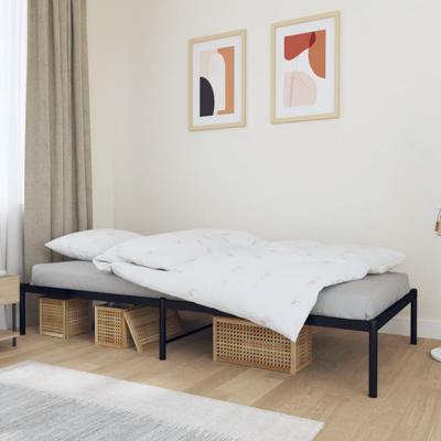 Bedframe metaal zwart 90x200 cm