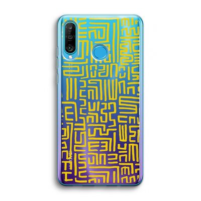 Majorelle Blue Print: Huawei P30 Lite Transparant Hoesje