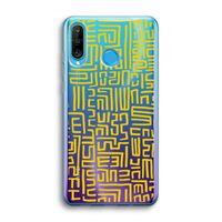 Majorelle Blue Print: Huawei P30 Lite Transparant Hoesje