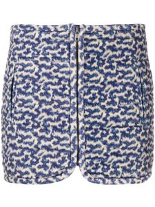 MARANT ÉTOILE jupe en coton à motif abstrait - Bleu