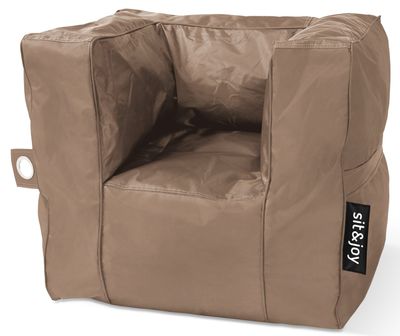 Kinder zitzak stoel 'Poco' Taupe - Bruin - Weerbestendig - Sit&Joy