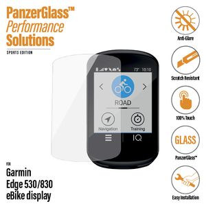 PanzerGlass Garmin 530 830 screenprotector ontspiegeld