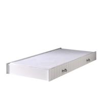 Leen Bakker - Vipack Rolbed Lewis - 199x94x18,5 Cm - MDF/Grenenhout - Wit