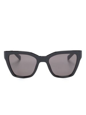 Saint Laurent Eyewear lunettes de soleil carrées à logo imprimé - Noir