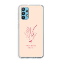 Where flowers bloom: Samsung Galaxy A32 4G Transparant Hoesje