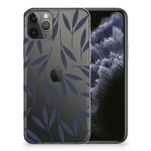 Apple iPhone 11 Pro TPU Case Leaves Blue