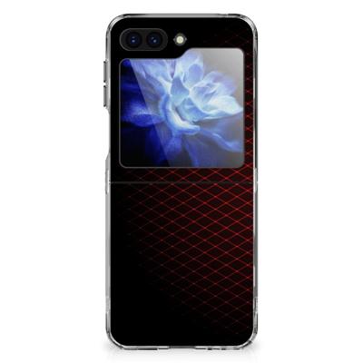 Samsung Galaxy Z Flip 6 | TPU bumper | Geruit Rood
