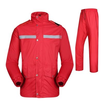Duurzaam reflecterende motorfiets Split regenjas broek Riding fiets elektrische fiets winddicht waterdicht regen slijtage bij volwassene grootte: 4XL