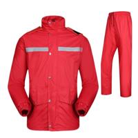 Duurzaam reflecterende motorfiets Split regenjas broek Riding fiets elektrische fiets winddicht waterdicht regen slijtage bij volwassene grootte: 4XL