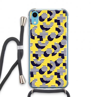 8-bit N°3: iPhone XR Transparant Hoesje met koord