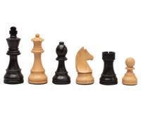 Zwaar Ebonieten Schaakstukken 10 cm