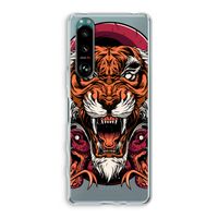 Tiger and Rattlesnakes: Sony Xperia 5 III Transparant Hoesje