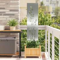 Tuin Privacy Screen Zilver 32 x 140 cm Gegalvaniseerd staal
