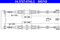 ATE Handremkabel 24.3727-0742.2 - thumbnail