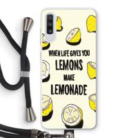 Lemonade: Samsung Galaxy A70 Transparant Hoesje met koord