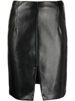 Patrizia Pepe patent-finish pencil midi skirt - Noir