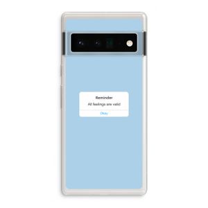 Reminder: Google Pixel 6 Pro Transparant Hoesje