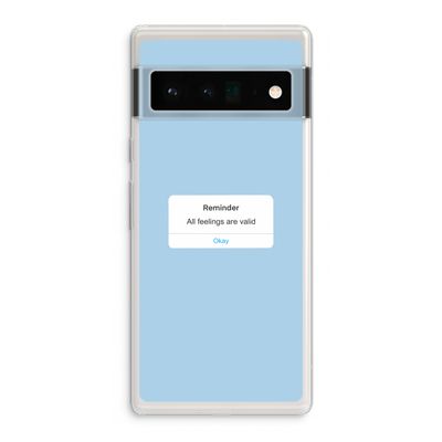 Reminder: Google Pixel 6 Pro Transparant Hoesje