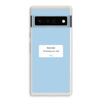 Reminder: Google Pixel 6 Pro Transparant Hoesje