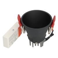 BM100-10 Rond vast verdiept 10cm Zwart