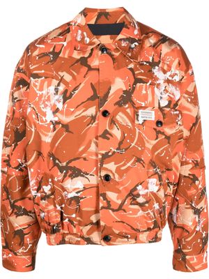 Martine Rose veste bomber à imprimé camouflage - Orange