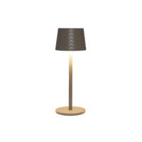 Portable lamp 22,5x8,5 cm mat taupe - Annas collection