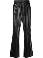 Nanushka pantalon ample Maven en cuir responsable - Noir - thumbnail