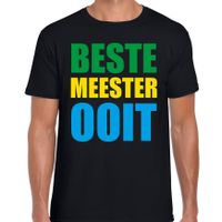 Beste meester ooit cadeau t-shirt zwart heren Beste meester ooit cadeau t-shirt zwart heren