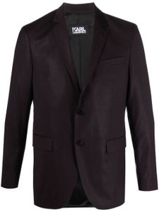 Karl Lagerfeld blazer Clever à détail de broche - Violet