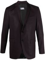 Karl Lagerfeld blazer Clever à détail de broche - Violet