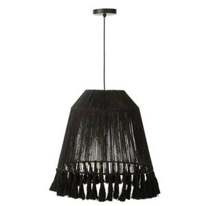 J-Line hanglamp Celia - jute - zwart - large