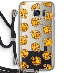 You Had Me At Pizza: Samsung Galaxy S7 Transparant Hoesje met koord