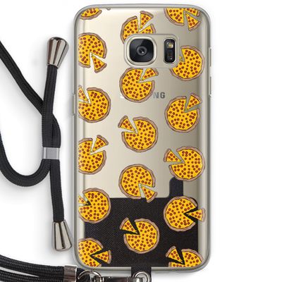 You Had Me At Pizza: Samsung Galaxy S7 Transparant Hoesje met koord