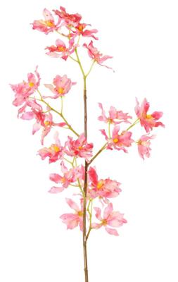 Renanthera m. 25 polyester bloemen roze kunstbloem zijde nepbloem - Driesprong collection