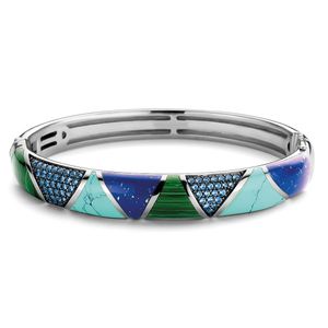 TI SENTO-Milano 2958TQ Armband Bangle zilver blauwtinten 10 mm 60 mm