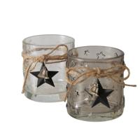 Boltze Home windlicht ster 9,5x8x8cm