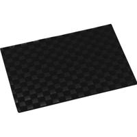 Tafel placemats gevlochten - 12x - zwart - 30 x 43 cm - Diner onderleggers - Kunststof