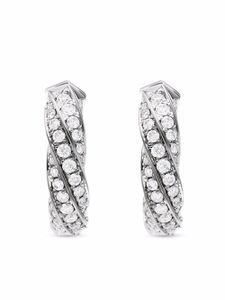 David Yurman anneaux en argent sertis de diamants