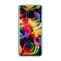 Neon bloemen: Huawei Mate 20 Pro Transparant Hoesje
