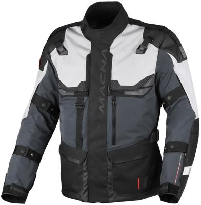 MACNA Touros, Textiel motorjas heren, Zwart Grijs