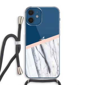 A touch of peach: iPhone 12 Transparant Hoesje met koord