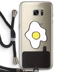 Spiegelei: Samsung Galaxy S7 Edge Transparant Hoesje met koord