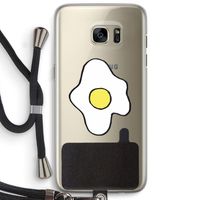 Spiegelei: Samsung Galaxy S7 Edge Transparant Hoesje met koord