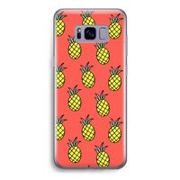 Ananas: Samsung Galaxy S8 Transparant Hoesje