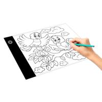 A5-formaat Ultradunne USB Drie Niveau van Helderheid Dimbare Acryl Copy Boards Anime Schets schetsschetspad, met USB-kabel & stekker