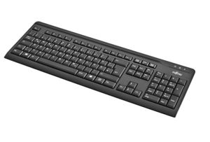 Fujitsu KB410 toetsenbord Universeel USB QWERTZ Duits Zwart